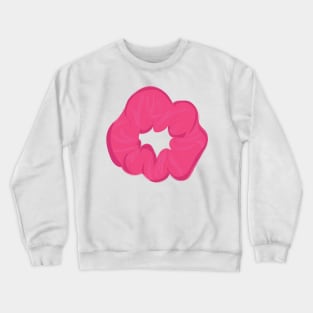 Pink Scrunchie Crewneck Sweatshirt